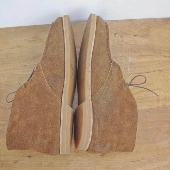 EUC J.D. Fisk Brown Suede Chukka Style Ankle Boots Size 13 main image 9
